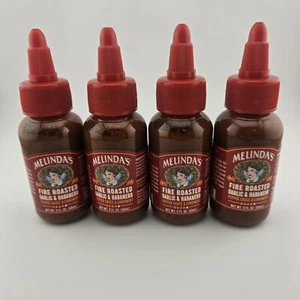 Melinda’s Fire Roasted Garlic & Habanero Hot Sauce 2oz Travel Size Lot Of 4 - Picture 1 of 5