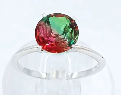 TOURMALINE 2.85 Cts SOLITAIRE RING 10K WHITE GOLD - New With Tag - MADE IN USA - Image 1 of 4