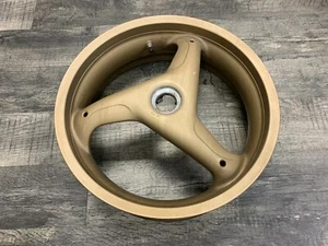 Ducati 748 Biposta Superbike OEM Rear Wheel Rim Gold #5 - STRAIGHT * - Picture 1 of 12
