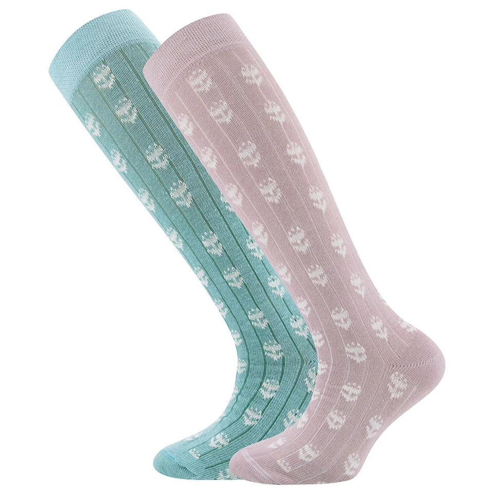 EWERS Kinderkniestrümpfe Blumen/Rippe Blumen Mädchen - Bild 1 von 1
