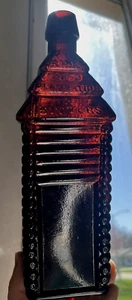 NICE STRAWBERRY PUCE COLORED DRAKE'S 1860 PLANTATION BITTERS BOTTLE CLEAN L@@K - Picture 1 of 18