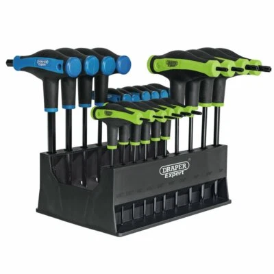 DRAPER HEX KEY SET 20PC T HANDLE TORX TRX ALLEN KEY ALLAN EXPERT WRENCH 70388 - Image 1 of 3