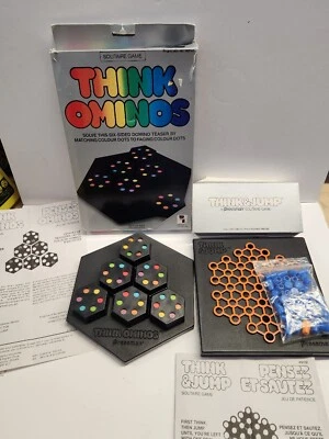 Lote de 2 juegos de solitario Pressman THINK OMINOS, THINK & JUMP Foto 1 de 3