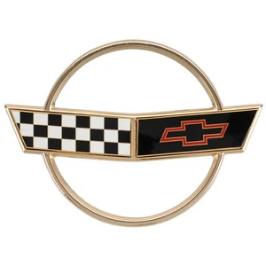 Corvette C4 1991-96 gold front nose emlem cloisonne - Picture 1 of 3