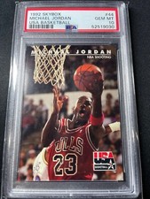 1992 Skybox USA Basketball #44 MICHAEL JORDAN Dream Team Bulls PSA 10 Gem Mint 