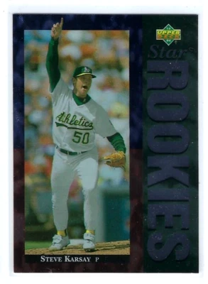 1994 Upper Deck card #20 - STEVE KARSAY - Oakland A's - Rookie - Image 1 of 2