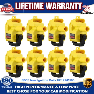 8PCS Quality Ignition Coil for Chevrolet Corvette Pontiac GTO CTS 5.7L UF192 NEW - Image 1 of 4