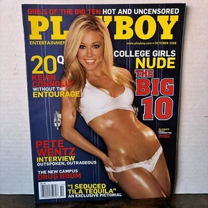 Playboy October 2008 Nude Girls The Big 10 Mint, Tila Tequila`s Kristy Morgan Nu - Picture 1 of 8