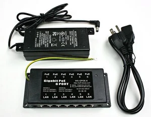 Gpoe6ab48v60w | Gigabit 6 Port Passive Power Over Ethernet Injector For 802.3af  - Picture 1 of 6