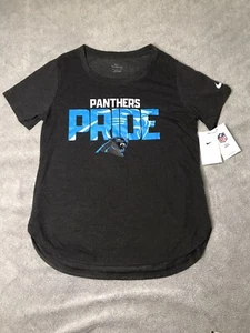 NWT Women's The Nike Tee Carolina Panthers Pride Gray NFL T-Shirt Medium - Picture 1 of 8