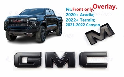 Только передняя матовая черная накладная эмблема значок подходит для GMC Canyon Terrain Acadia - Изображение 1 из 4