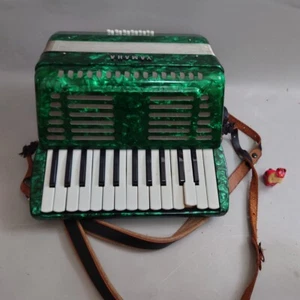 Yamaha Fisarmonica Verde Perla Tastiera 25 TastiLa Tastiera è Galleggiante Spedizione Gratuita - Foto 1 di 9