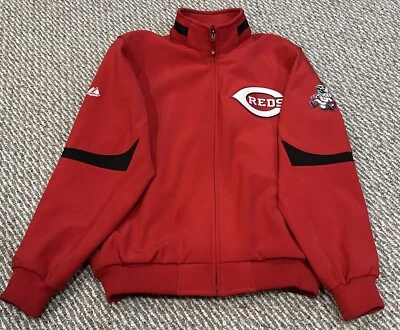 Cincinnati Reds Majestic Authentic ThermaBase Full Zip Jacket Mens Large - Image 1 of 4