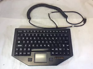 iKey FT-88-911-TP-USB-P Keyboard Backlit Touchpad USB Rugged Police Fire SEE PIC - Picture 1 of 3