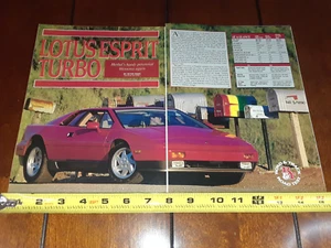 1988 LOTUS ESPRIT TURBO ORIGINAL ARTICLE - Picture 1 of 8