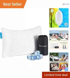 Luxury Shredded Memory Foam Pillow – Adjustable Cooling/Warming for Sleep - Picture 1 of 10
