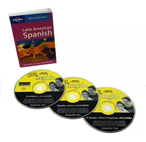Learn Speak INGLES (Spanish - English) Language 3 Audio CDs - Listen in your car - Picture 1 of 5