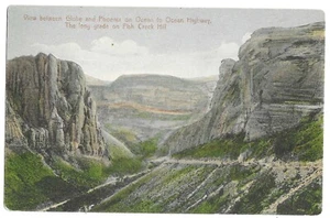 Postal de Phoenix, AZ Globe, Arizona 1910, Fish Creek Hill - Imagen 1 de 2