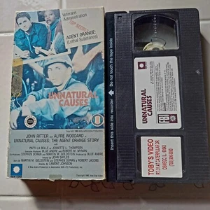 VHS Unnatural Causes JOHN RITTER War Movie All Tapes Tested - Picture 1 of 2