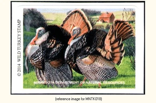 D2K Minnesota Wild Turkey Stamp 2014 ($7.50) - Image 1 of 1