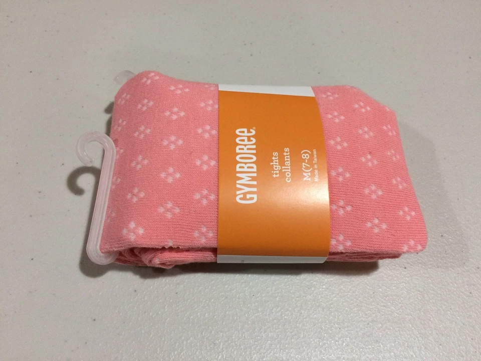 NWT Gymboree girls tights coral Hello Yellow Pointelle Many Sizes kid or Baby - Image 1 of 1