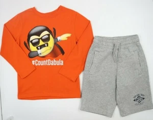Gap Kids Childrens Place Boys Lot 2 Graphic T-Shirt Shorts Outfit Set Size XS/4 - Picture 1 of 6