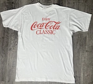 Vintage 70s 80s COCA-COLA COKE T-SHIRT Single Stitch MEN XL - Picture 1 of 9