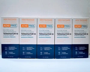 AcneFree Terminator 10 Severe Acne Spot Treatment - Max Strength - Set of 5 - Picture 1 of 2