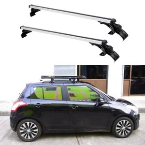 48" Top Roof Rack Cross Bar Luggage Cargo Carrier Rail Aluminum For Suzuki Swift - Picture 1 of 12