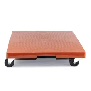16 In. X 16 In. X 4 In. Terra Cotta HDPE Square Plant Dolly/Caddy - Picture 1 of 4