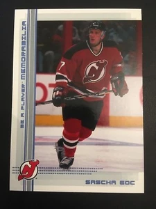 2000-01 In the Game Be A Player Memorabilia Sapphire RC 472 Sascha Goc ed/100 - Bild 1 von 2