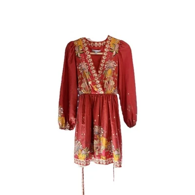 Vestido Boho Anthoni Melani Talla 2 Manga Larga Foto 1 de 4