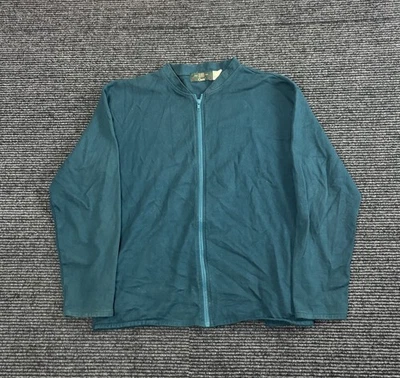 Chaqueta Orvis Vintage Hombres Mediana Verde Cremallera Completa Sudadera Ligera Hecha en EE. UU. Años 90 Foto 1 de 4