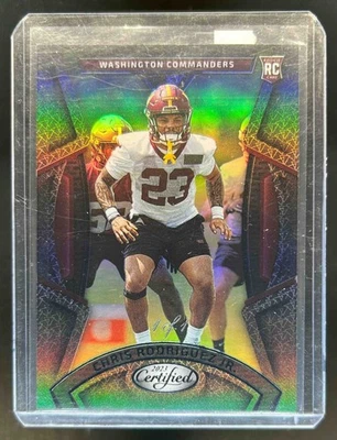 2023 Panini Certified Chris Rodriguez Jr. RC Black Mirror Rookie #1/1 Commanders - Image 1 of 2