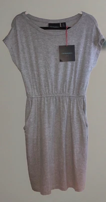 Nuevo con etiquetas Vestido Cynthia Rowley Pequeño Informal Gris Elástico Pull Over Mezcla Rayón Foto 1 de 4