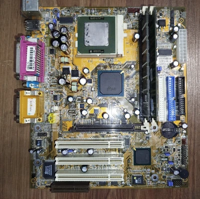 Socket 370 motherboard DFI CS32-TC + Intel Pentium III 1200Mhz CPU and 128MB RAM - Image 1 of 4