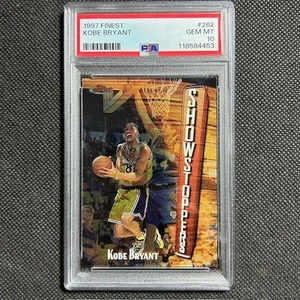 KOBE BRYANT 1997 TOPPS FINEST #262 PSA 10 GEM MINT LAKERS SHOWSTOPPERS GOAT HOF - Bild 1 von 2