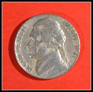1946 Philadelphia Jefferson Nickels Coin Circulated #K246 - Picture 1 of 2