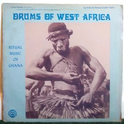 Drums Of West Africa - Ritual Music Of Ghana Vinyl LP - Lyrichord – LLST 7307 - Image 1 of 4