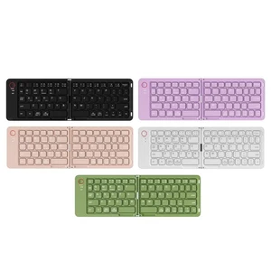 Wireless Keyboard Convenient Compact Foldable for Mobile Phone Tablet - Picture 1 of 33