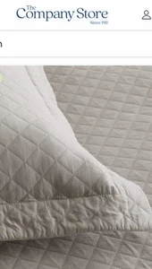 The Company Store Legends Hotel Norfolk Egyptian Cotton Sateen Coverlet King - Picture 1 of 5