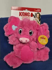 Kong Scrumplez Squeaker Dog Toy Ears Slide New NOC - Picture 1 of 8