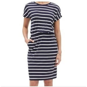 Banana Republic Damen gestreiftes blau/weißes Freizeitkleid - Größe SP - Bild 1 von 3