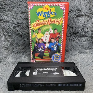 The Wiggles Santa's Rockin’! VHS Tape 2004 Red Clamshell Christmas Holiday Music - Picture 1 of 8