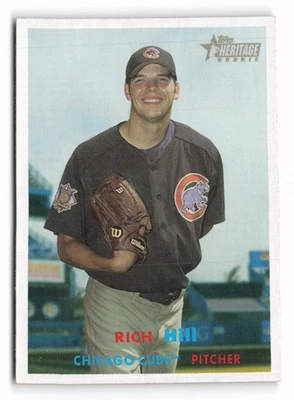 2006 Topps Heritage #394 Rich Hill Chicago Cubs - Image 1 of 2
