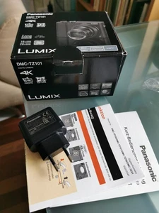 Originalverpackung für Panasonic LUMIX TZ101 Kompaktkamera - Schwarz Digital - Bild 1 von 4