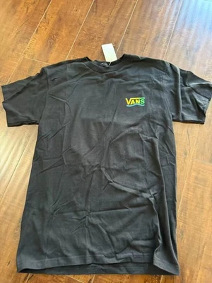 Vans Men's T-Shirt Black Graphic Crew Neck Short Sleeves Small Logo Tee - Image 1 of 3