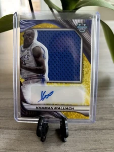 KHAMAN MALUACH 2024-25 BOWMAN U BEST 01/75 JUMBO PATCH YELLOW LAZER AUTO - Picture 1 of 2