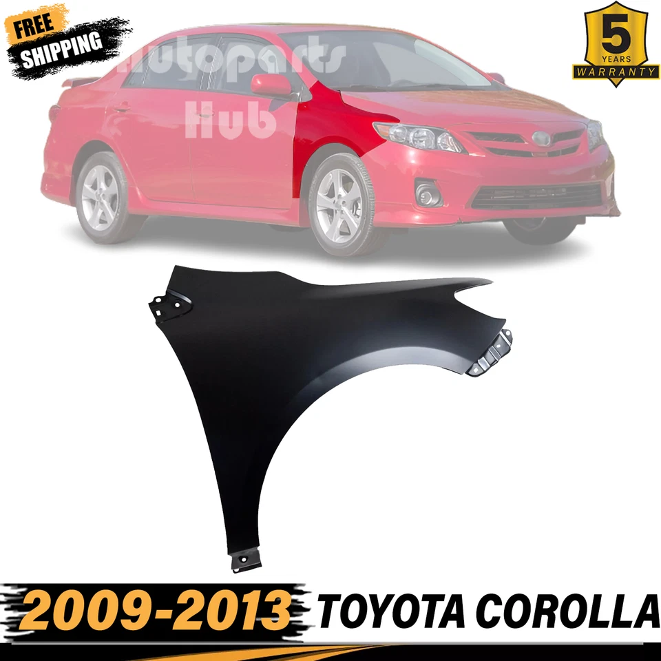 Novo Painel Fender Primed Front Passenger Lado Direito Para 2009-2013 TOYOTA COROLLA - Imagem 1 de 4