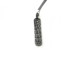 David Yurman Mens Sterling Silver Gator Ingot Enhancer NWT - Picture 1 of 3